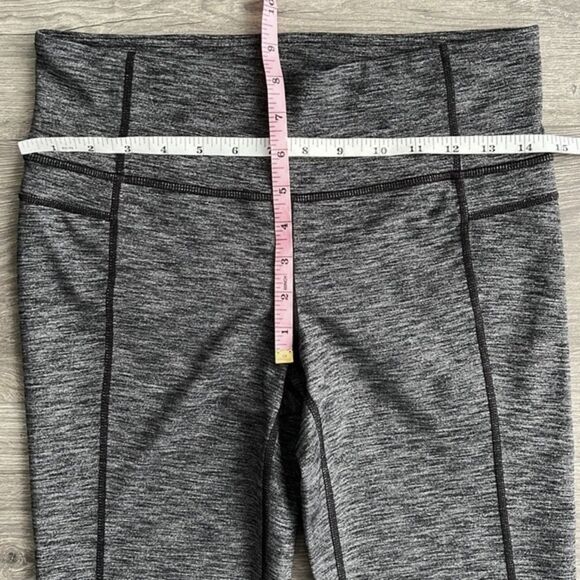 ATHLETA Straight Up Yoga Pants Medium Slim Flare Bootcut Heathered Gray Workout - Picture 9 of 10